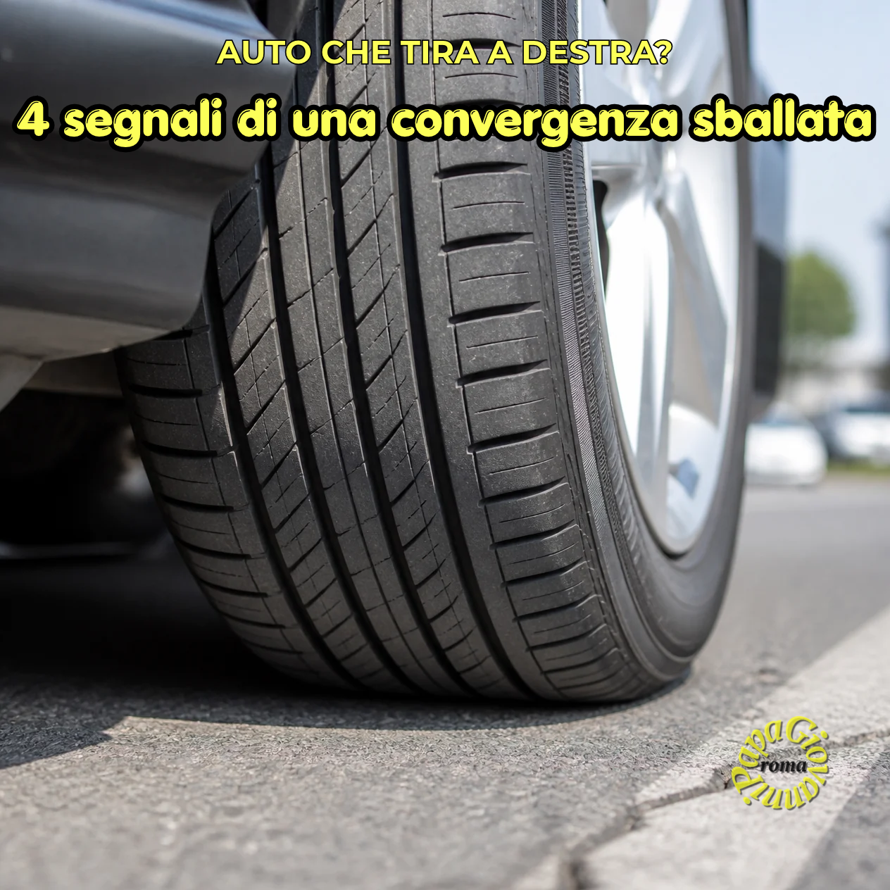 Convergenza ruote e buche a Roma - Papa Gomme Magliana